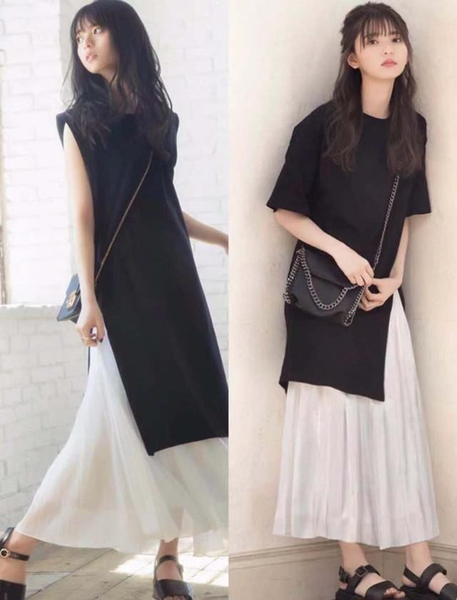 黑色|谁说穿黑色显沉闷？35岁女人参考日系穿搭示范，夏季清爽度过