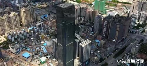 惠州东部繁华的淡水街道，高楼林立的城市风景