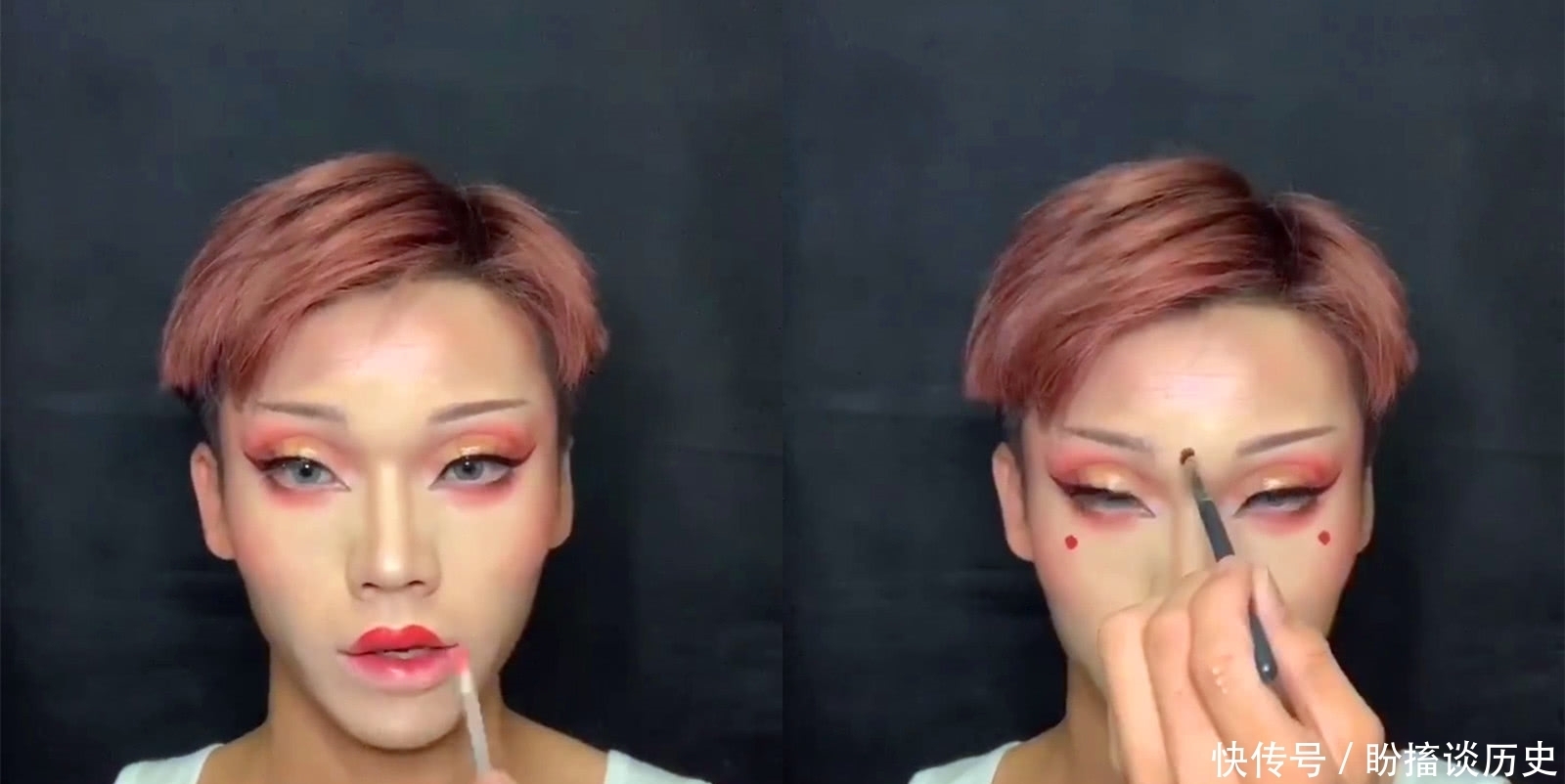 博主仿妆“杨玉环”,开局:就这两下子,看到成品:能把手寄来吗