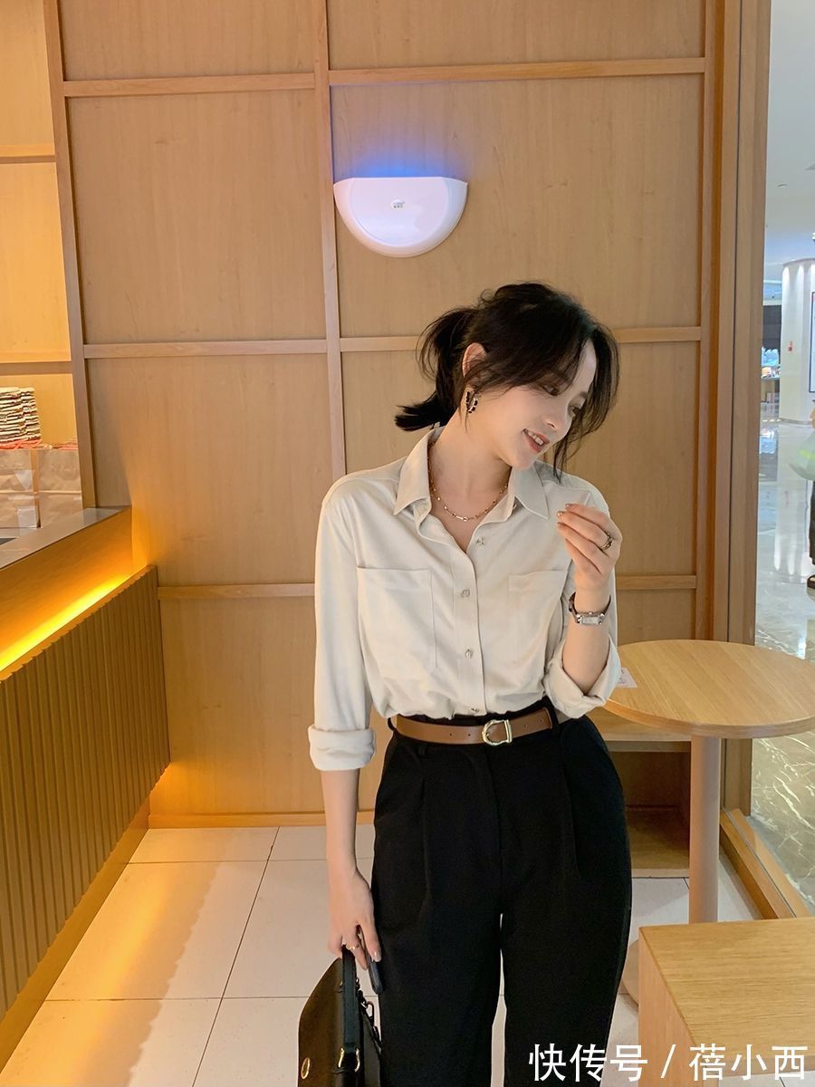 衬衫|“衬衫”穿法模板展示,用衣橱里的基础单品,穿出简约高级的造型