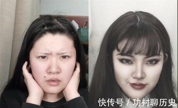 体育生|同时“富江妆”体育生忍了,理科生忍了,美术生怎么就能这么美?