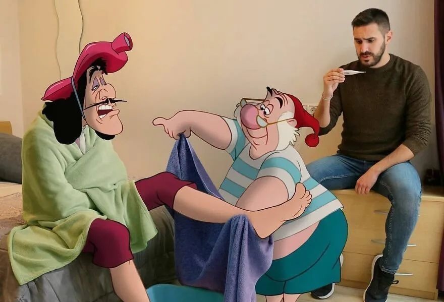 现实生活中|他将迪士尼动画明星“请”进家门,一系列小插曲,令人捧腹