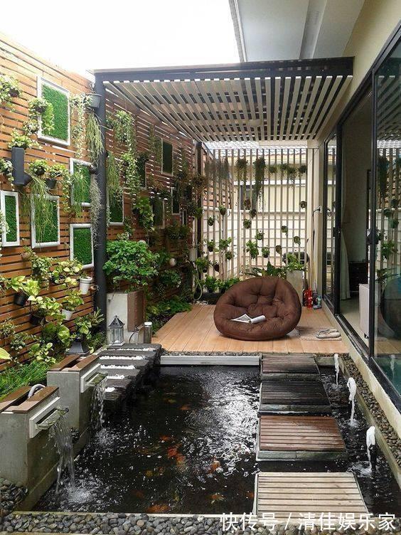 池塘|如果家里有个院子,就建个这样的鱼池吧,越住越富贵,真是太美了