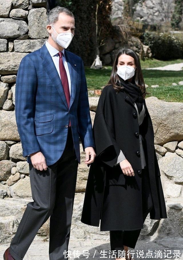 穿搭 降温怎么穿搭西班牙王后抗冻有一套,时尚并不意味着一定露腿!