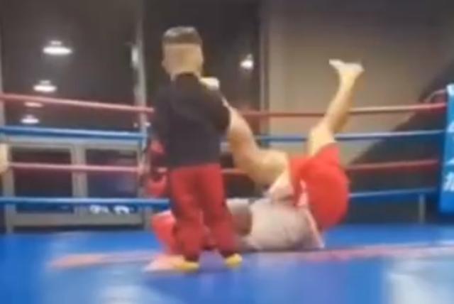 暴力|2岁萌娃打拳击“一秒KO”爸爸火了,网友:拳头挥得真是有模有样