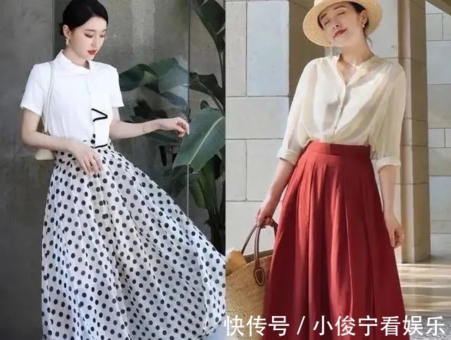 波点|半身裙怎么穿才好看，2021年流行，时尚又百变