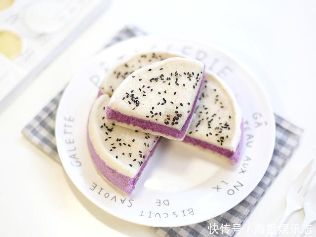 揉面|好吃的双色米糕配方来啦,不揉面不发酵,松软香甜不粘牙,真解馋