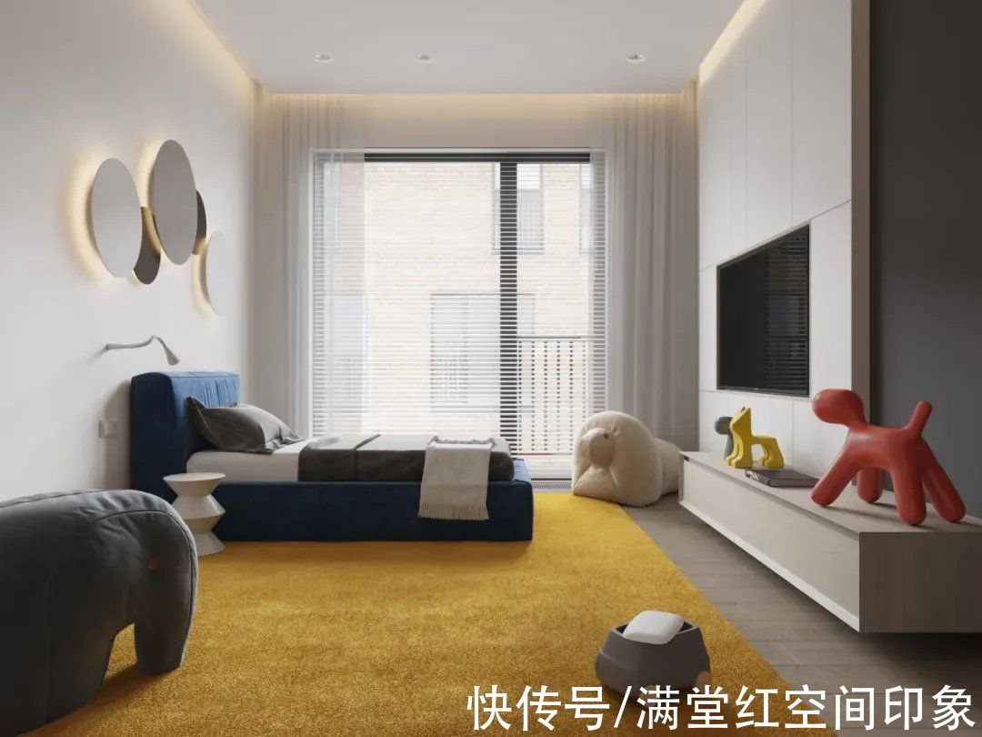 空间|经典色系的设计，展现出简约空间的艺术美感