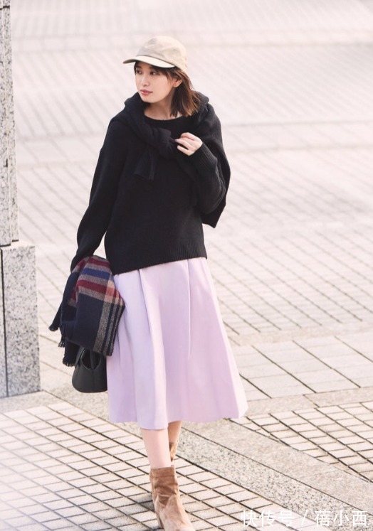 半身裙 简约又高级的日系穿搭示范!有气质比颜值更重要,冬季就这样搭吧