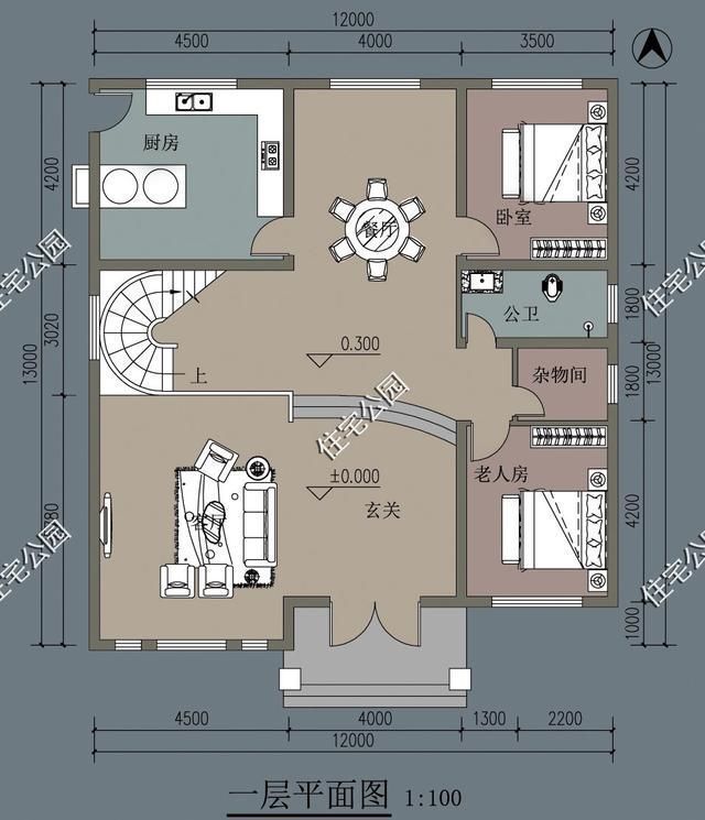 户型图|10套占地150平米的农村别墅户型,20万的造价就能建一栋