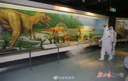 甘肃省博物馆#甘肃省博物馆开展“地毯式”防疫消杀