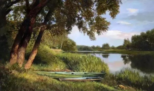 绘画|俄罗斯 爱德华·巴诺夫 ?的风景油画,好美