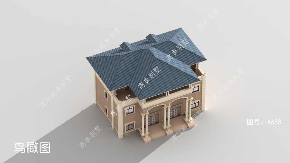 欧式|双拼欧式三层别墅,整体精美大方,兄弟就要这样盖。