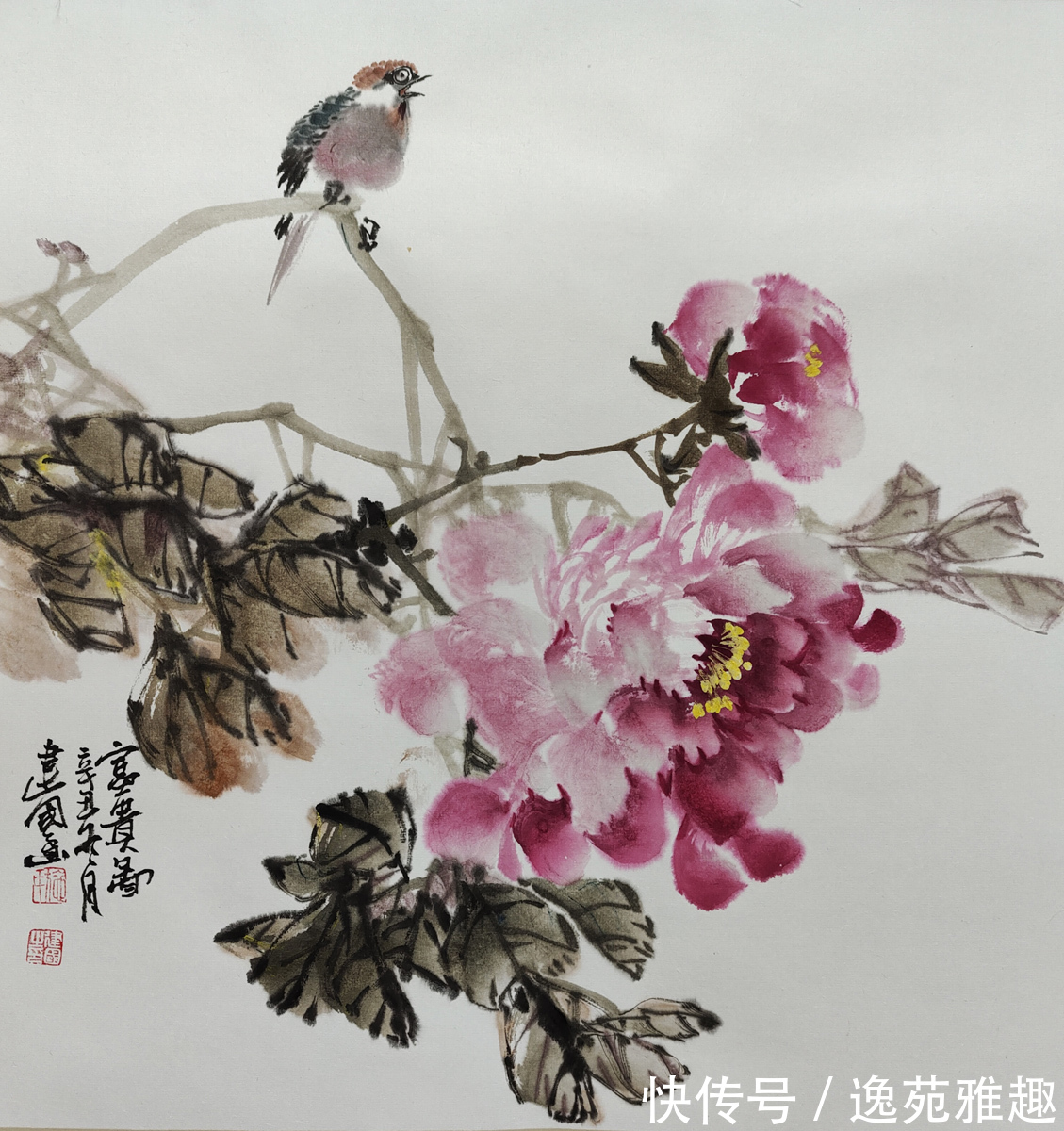 画家@【作品欣赏】春华秋实,心随花开,画家施建国作品欣赏