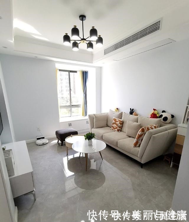 小茶几|忙活三个月完工,老婆挑选的沙发太舒服了,地砖更是上档次!晒晒!