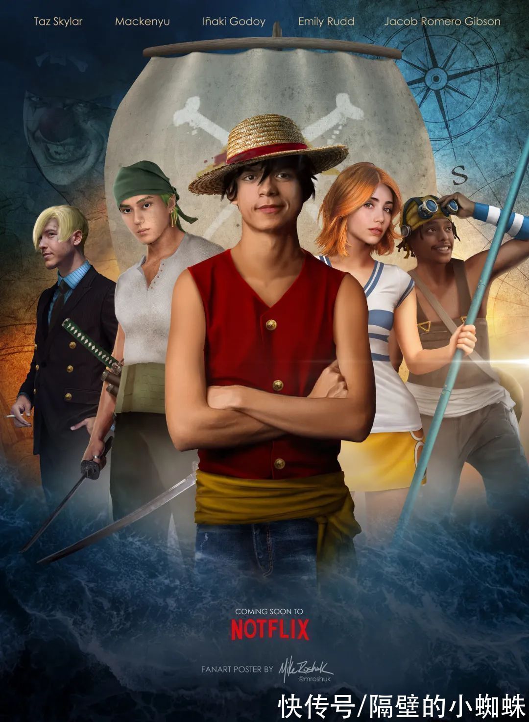 乌索普|海贼王真人版:大神帮演员P了张“定妆照”,娜美可以,山治老了