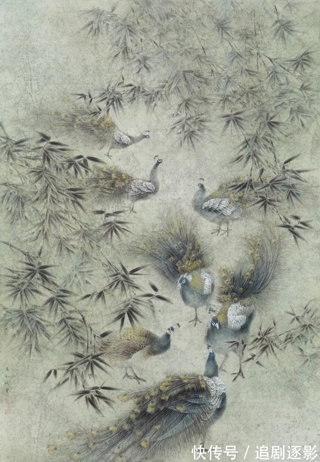 万利民@花鸟画|万利民,一个画孔雀的丹青妙手