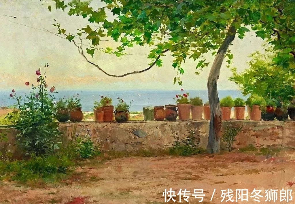 锡切斯@朋友都是现代派画家,但他坚守传统油画结合印象派技法,获奖无数