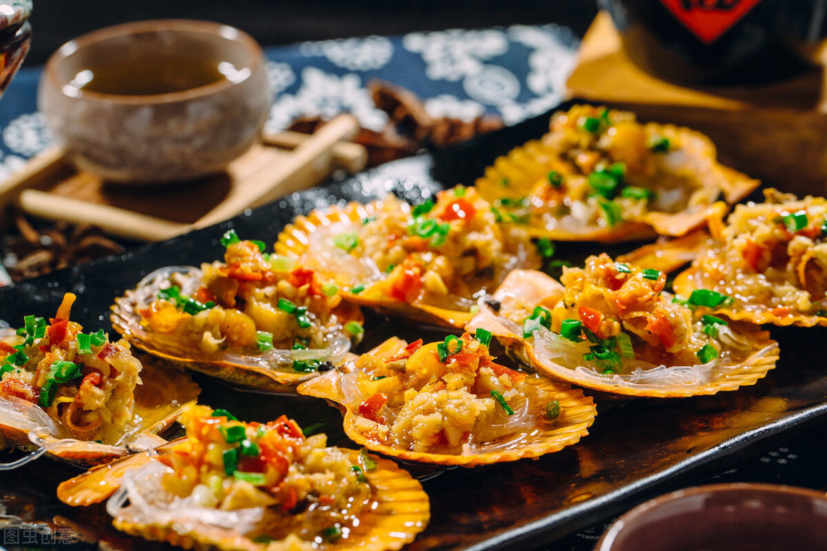 蒜蓉粉丝扇贝蒸几分钟