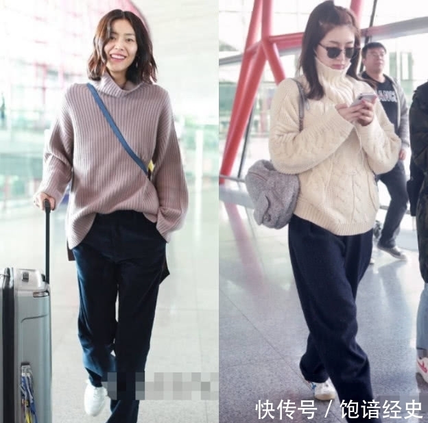 时髦|女人冬天穿高领毛衣,总显脖子短?学会3个技巧,显脸小还很时髦