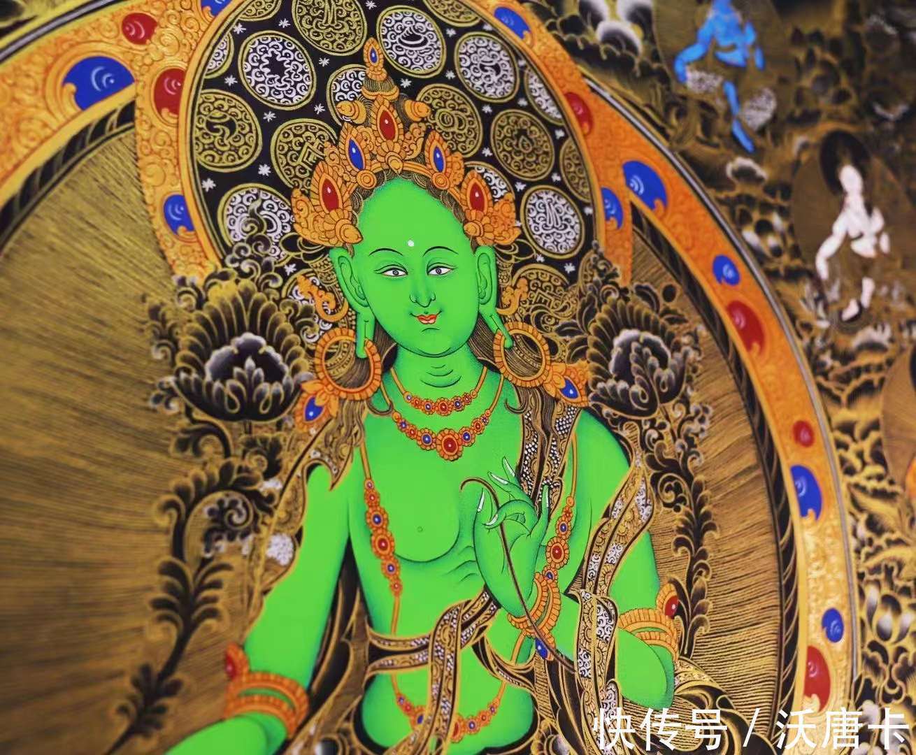 藏传佛教$二十一度母唐卡都表现了什么内容?