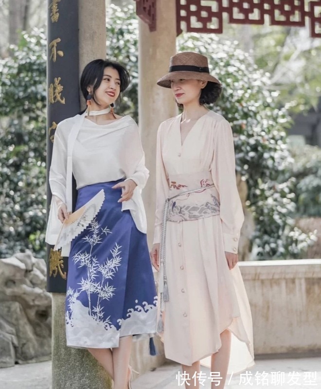 裙装|三木母女凭优雅穿搭火出圈,把精致与高级演绎到极致,值得借鉴