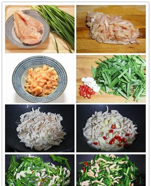 大火快炒即可，做法简单，春天的韭菜鲜嫩有味儿，还不容易长胖哦