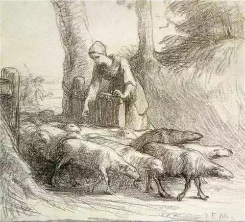 保罗·德拉罗什&法国画家 | 米勒最美素描