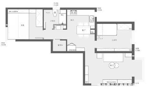 储物柜|三口之家85㎡,坚持“去客厅化”设计,把空间都留给孩子
