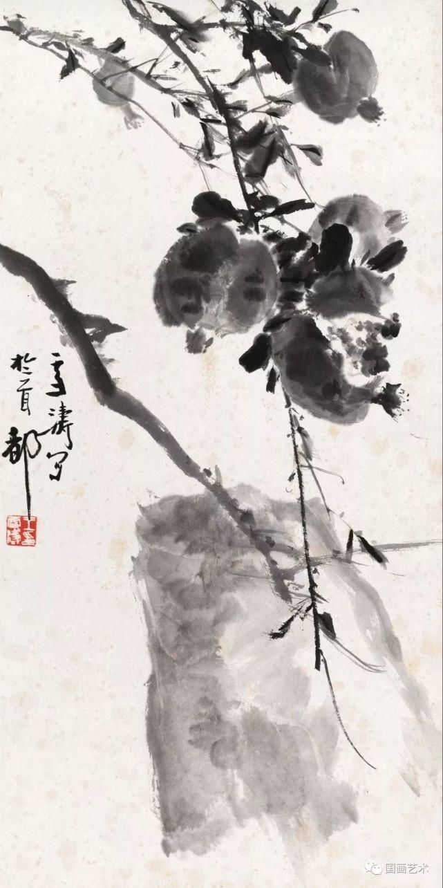 齐白石!笑口常开,多子多福——现当代名家笔下的石榴