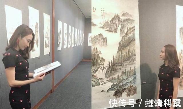 黎姿&黎姿82岁父亲国画水平高：模仿黄宾虹非常像，绘画造诣很出彩