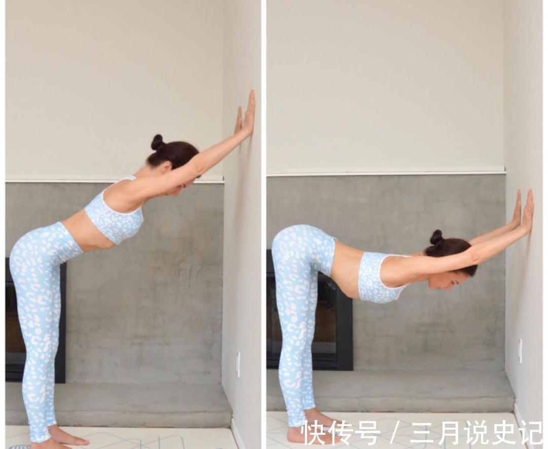 一条腿|7个靠墙拉伸的瑜伽动作，拉伸感觉超级强烈