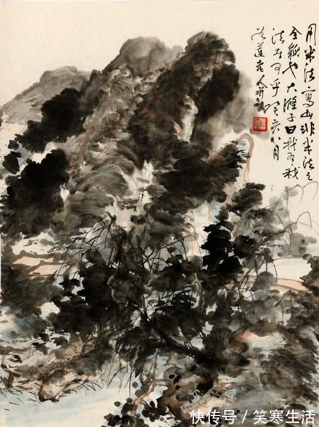 笔墨！刘知白的“心像山水”画是真厉害，不输张大千笔下的山水作品