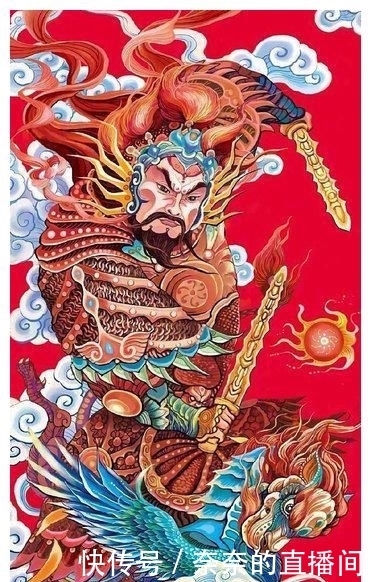 传统与动漫结合下，神武的中国木板年画