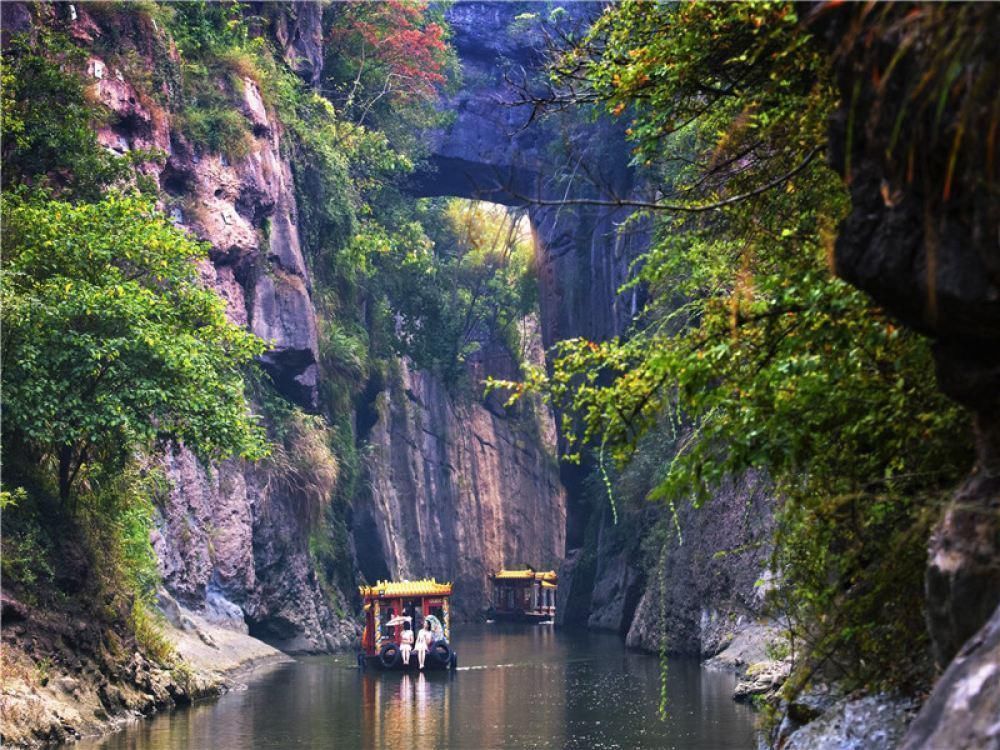 天生桥景区|全国唯一天生桥，横跨在古运河上，被誉为“江南小三峡”