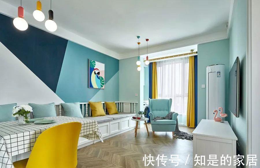 沙发|75平的北欧风小户型二居室，卡座也作为沙发，好实用