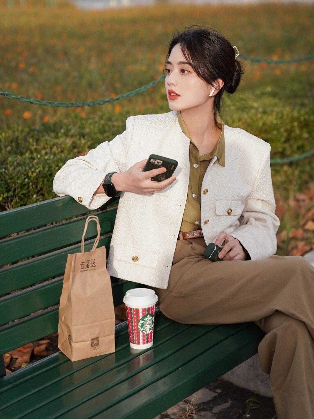 棕色|日常短外套,百变达人秀冬搭