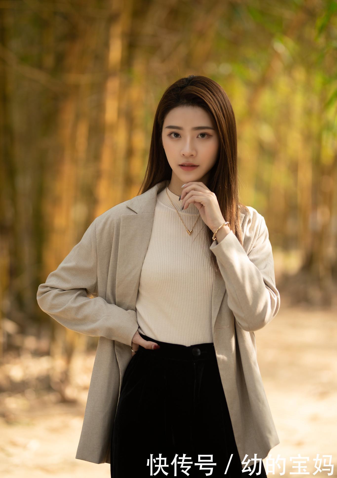 西装外套|想要潇洒又帅气的穿搭，一件阔腿裤是必不可少的