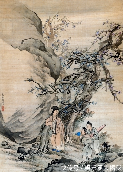 清代$如此工整细致的山水画，真是指画吗，朱沦瀚绘《春山侍读》