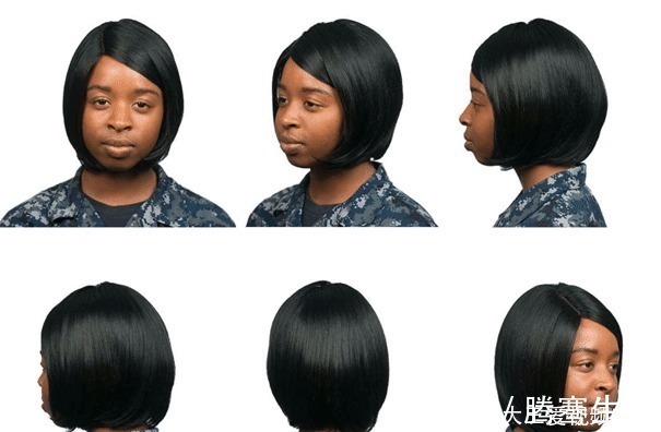 发髻|美军女兵发型,总计23种,波波头、锁子头、垄沟辫,还能扎马尾