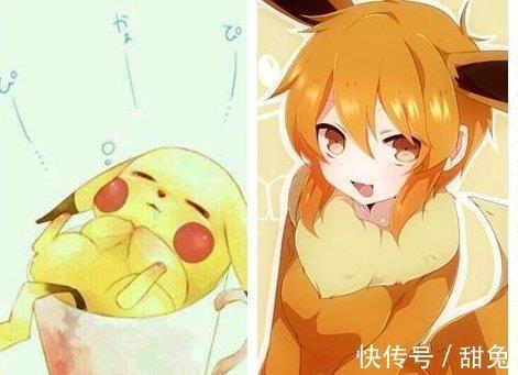 神奇宝贝|动漫角色女神拟人化登场，全部都是漂亮小姐姐