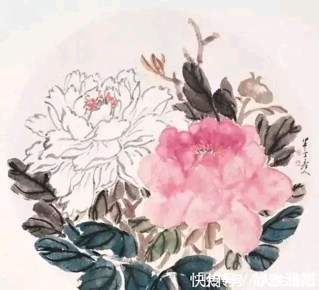 陈半丁|嗜书画入骨的陈半丁,一组有个性的牡丹花