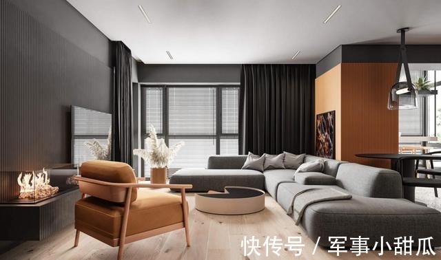 简约|南瓜橘与雾黑灰的碰撞,有着别样的简约风