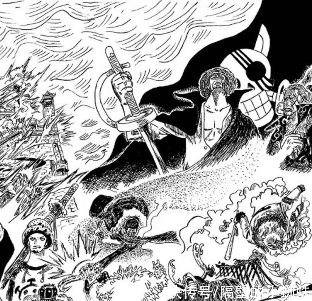 顶上战争|海贼王：一张图概括“顶上战争”，场面太壮观，C位是黑胡子