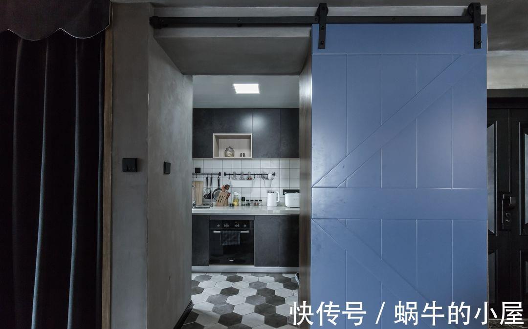 水泥|复古的绿漆,谱写出诗意的空间,暗黑色系彰显个性