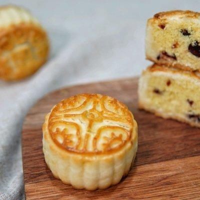 椰香蔓越莓|免枧水和糖浆的「椰香蔓越莓月饼」，味道清新好吃