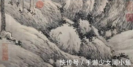 沈周#千人石有多大？无解，沈周用《千人石夜游图》展现自娱心境