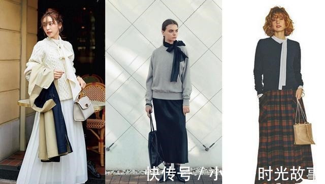 衬衫 穿得最多的毛衣,今年冬天流行叠搭“飘带衬衣”,精致优雅又洋气!