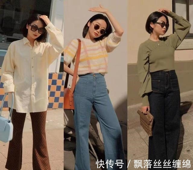 阔腿裤 会穿的女人，不必在意身高！小个子复古搭配，气质表现力一绝！