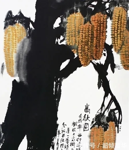 花鸟画|浓墨重彩|冯今松花鸟画